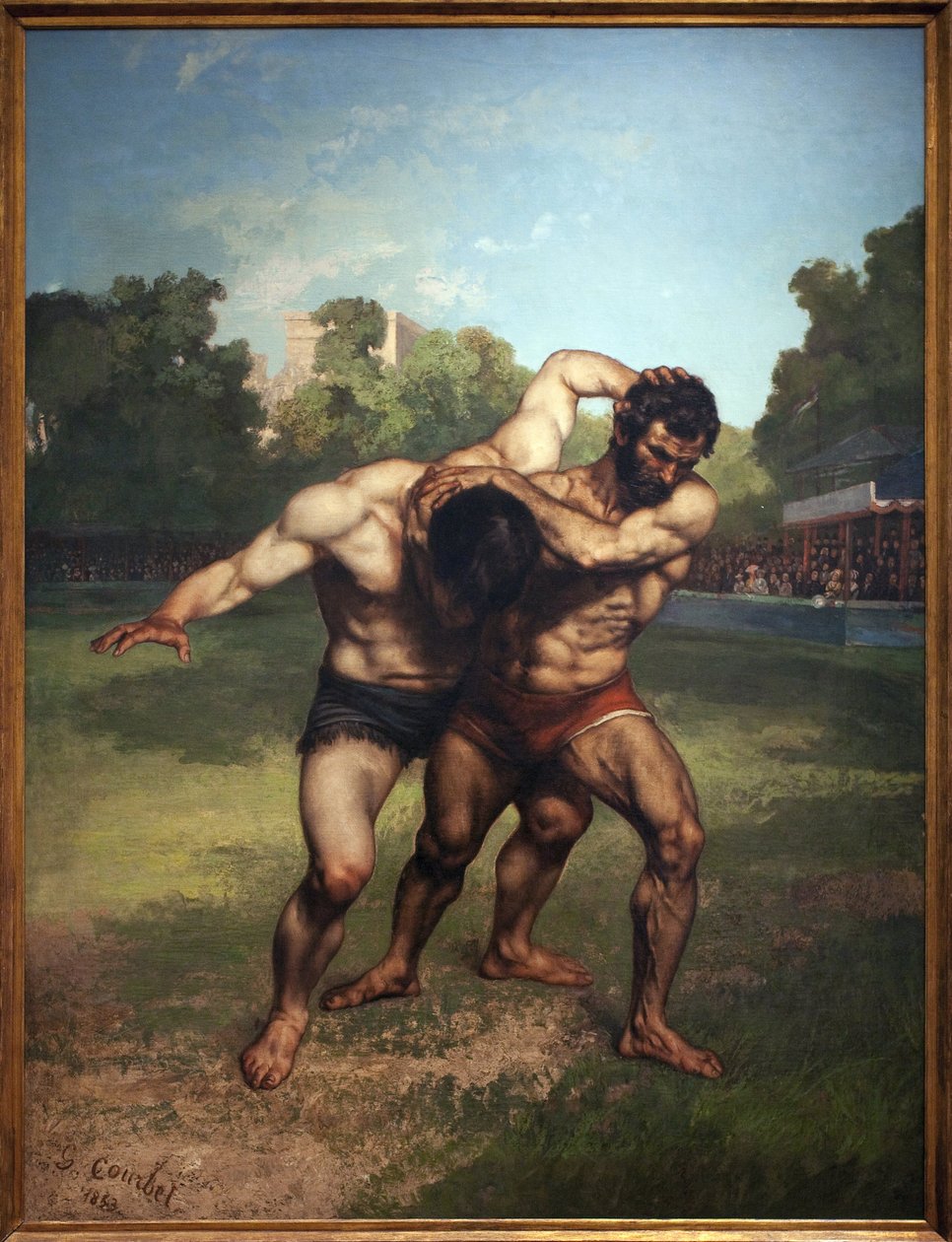 Brytere. Maleri av Gustave Courbet (1819-1877), Olje på lerret av Gustave Courbet