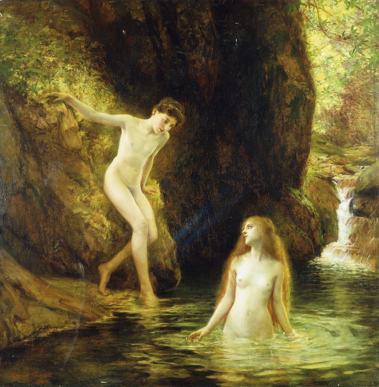 Daphnis og Chloe, av Gustave Claude Etienne Courtois