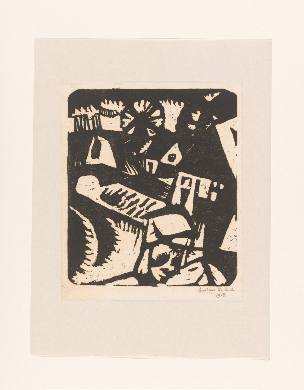 Landskap av Gustave De Smet (signed by artist)