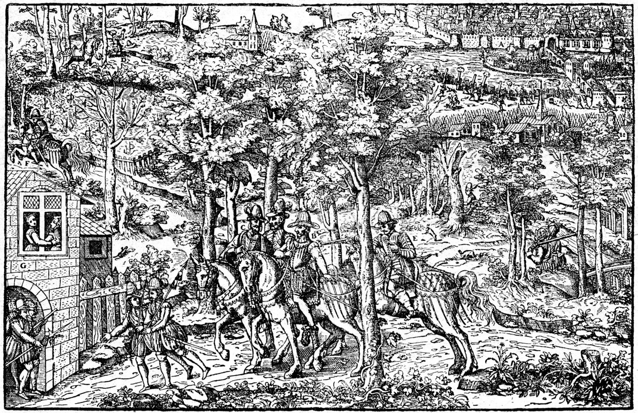Attentatet på Francois De Guise av Jean Poltrot de Mere, 1898 av Gustave Demoulin