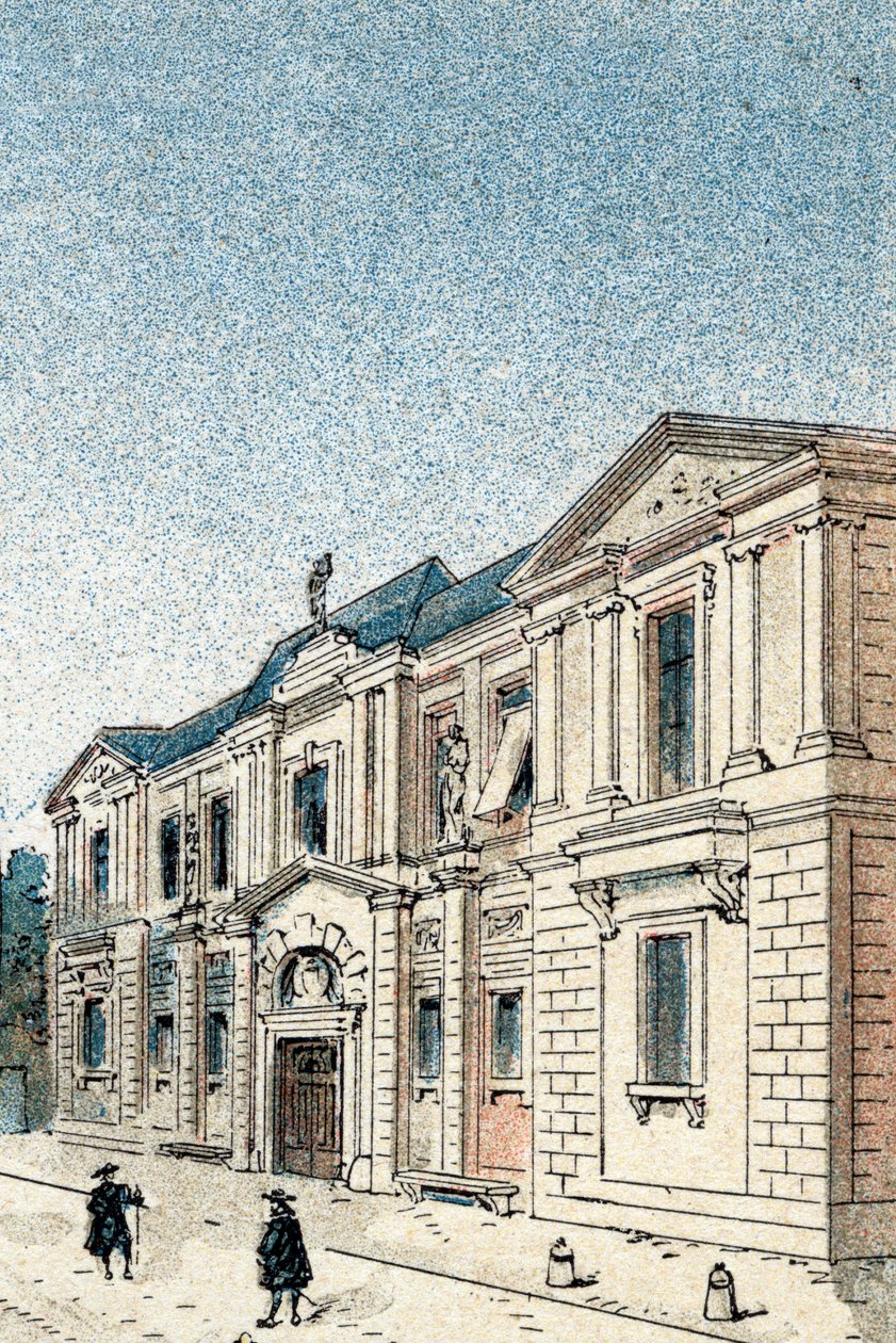 Utsikt over Hotel Carnavalet, residensen til Marquise of Sevigne av Gustave Demoulin