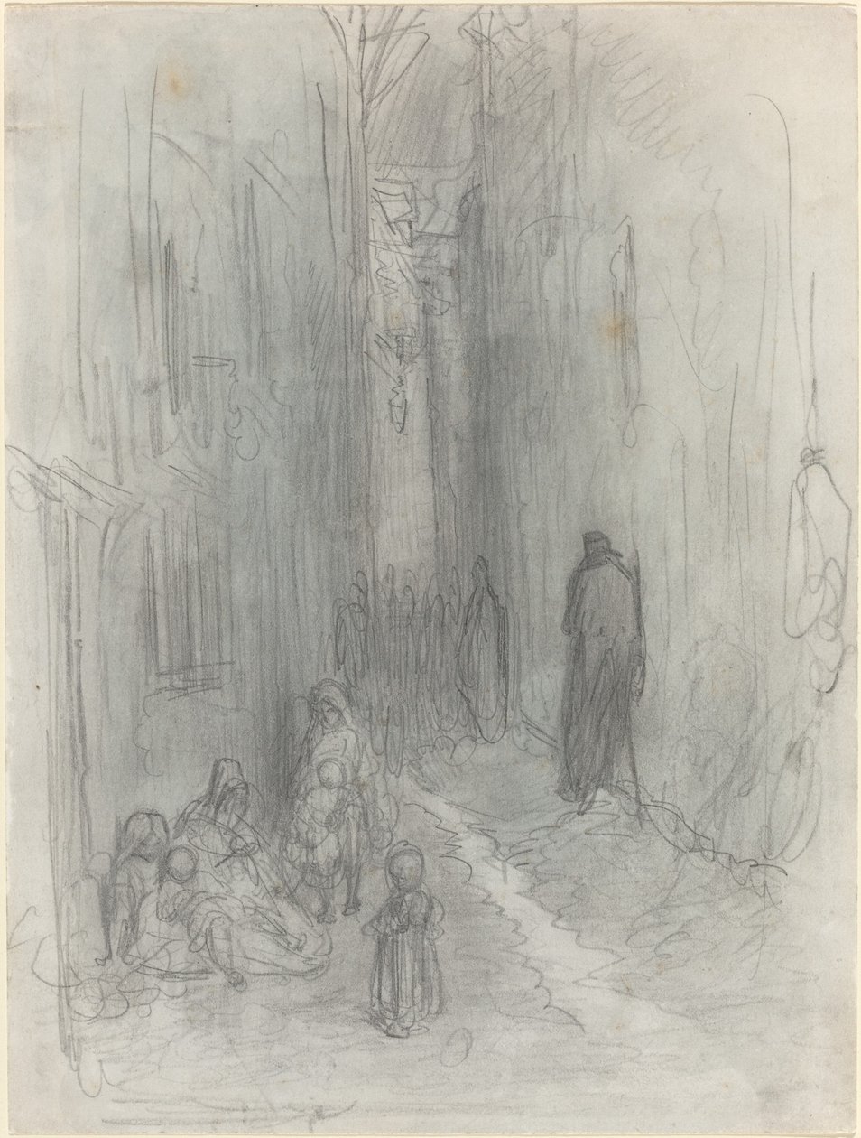 En Backstreet i London av Gustave Dore
