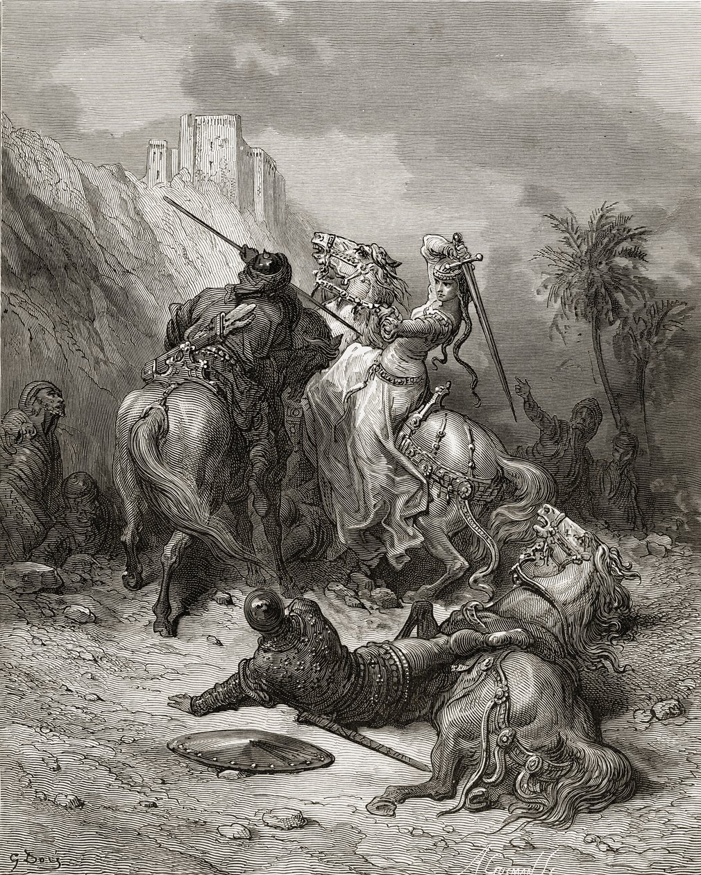A Heroine Florine of Burgundy, illustrasjon fra 