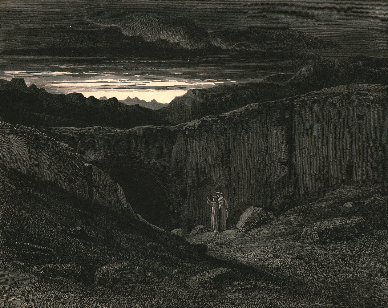 Alt håp forlates, dere som går inn her, c1890. av Gustave Dore