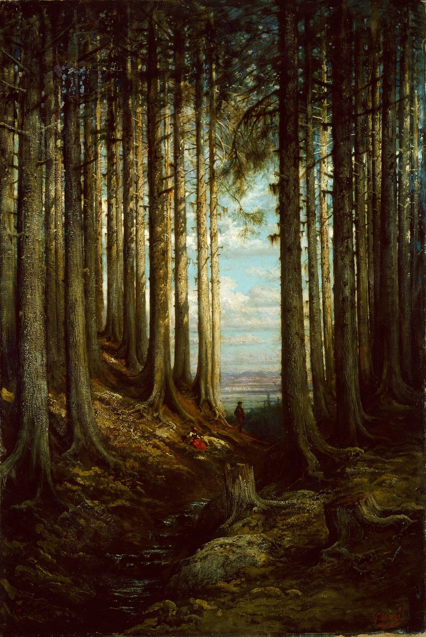Alpin scene av Gustave Dore