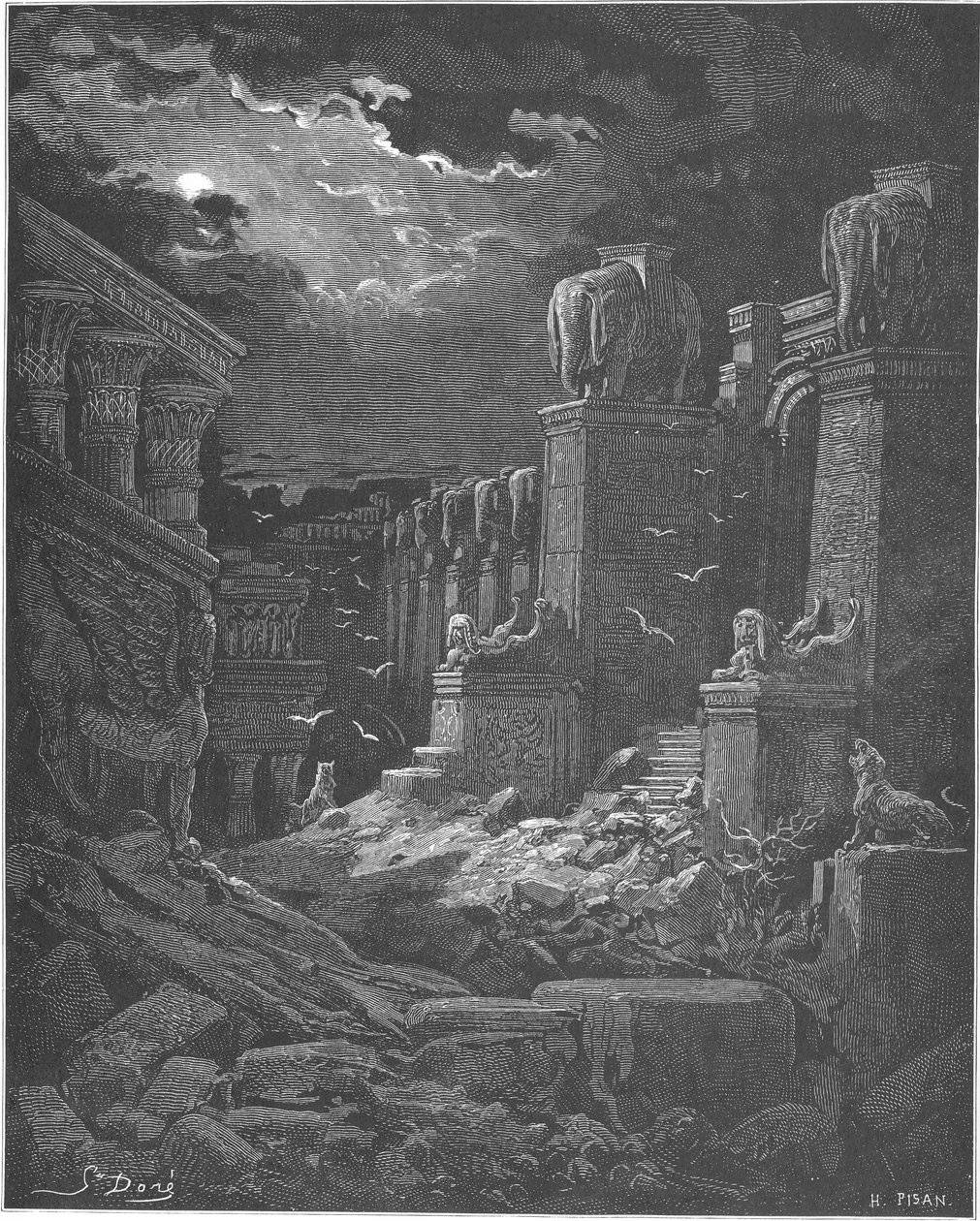 Babylon har falt, 1897 av Gustave Dore