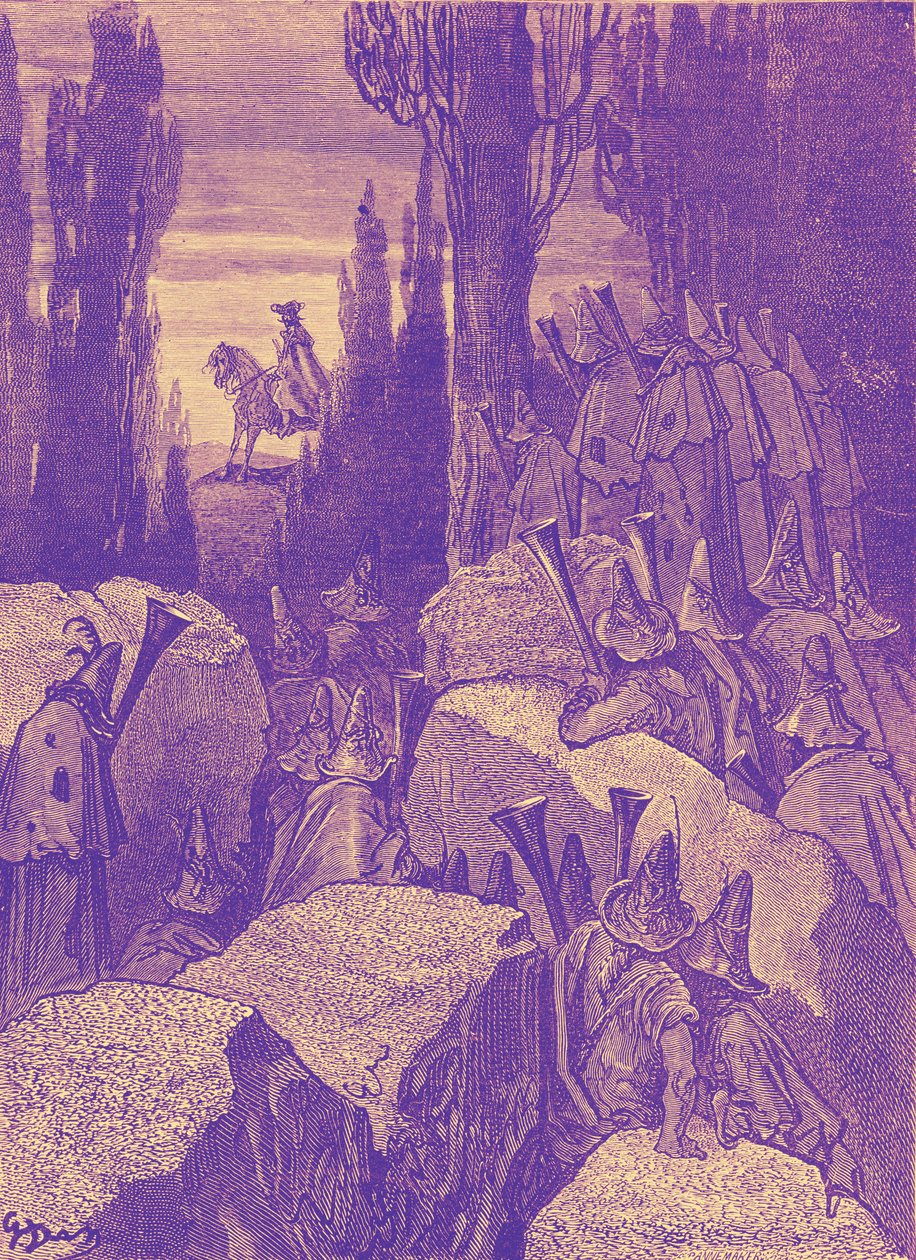 Baron Münchausen: Highwaymen / brigands, av Doré. av Gustave Dore