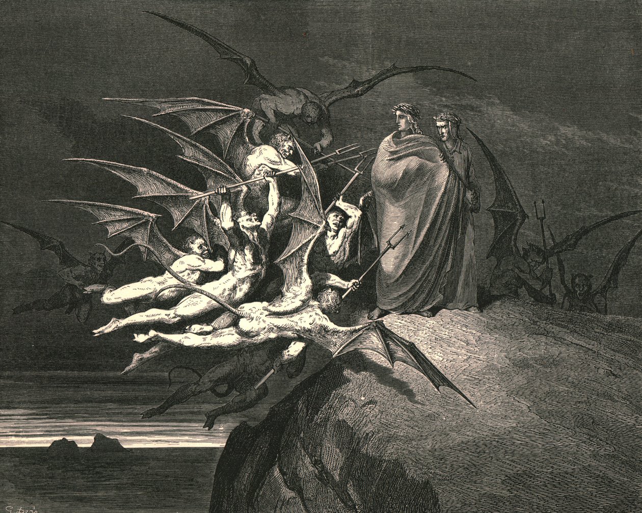 Vær ingen av dere opprørende, c1890. av Gustave Dore