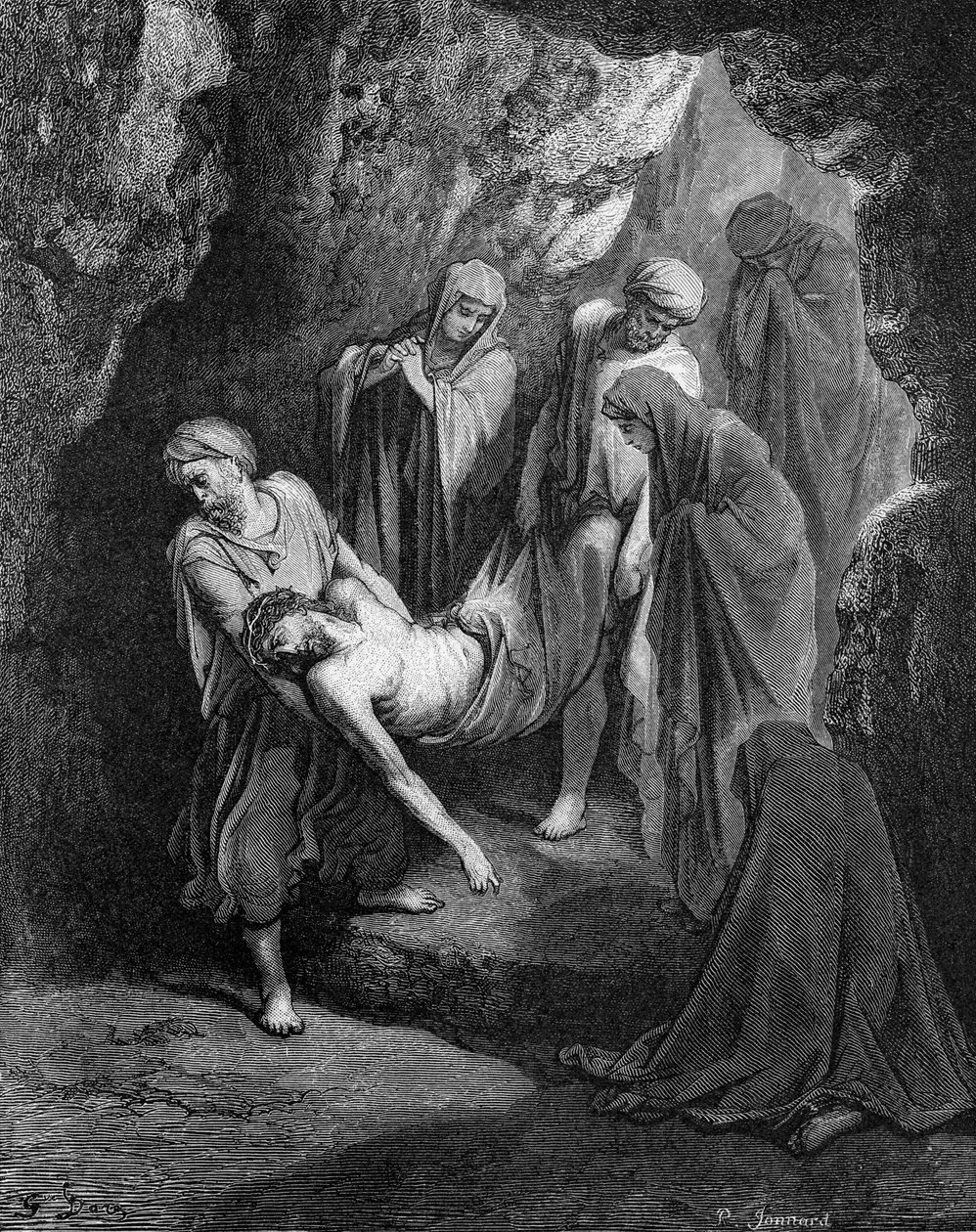 Begravelse av Jesus av Gustave Dore