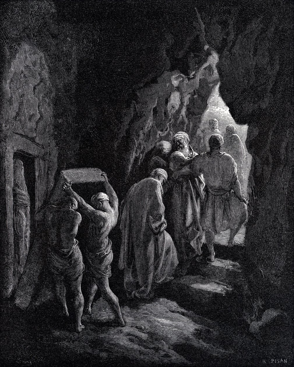 Begravelse av Sarah av Gustave Dore