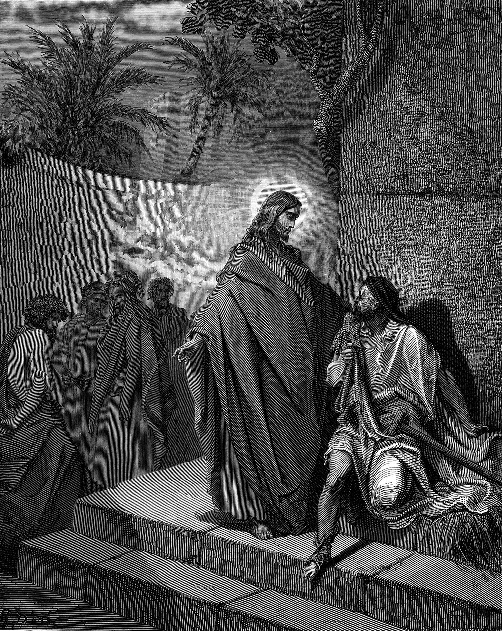 Christ healing the man sick of the palsy, 1866   1168338   no       norwegian Successfully Translated  Original: Italienische Landschaft Translat: Italienische Landschaft 1345598 no norwegian Successfully Translated Original: Landscape Translat: Landscape  av Gustave Dore