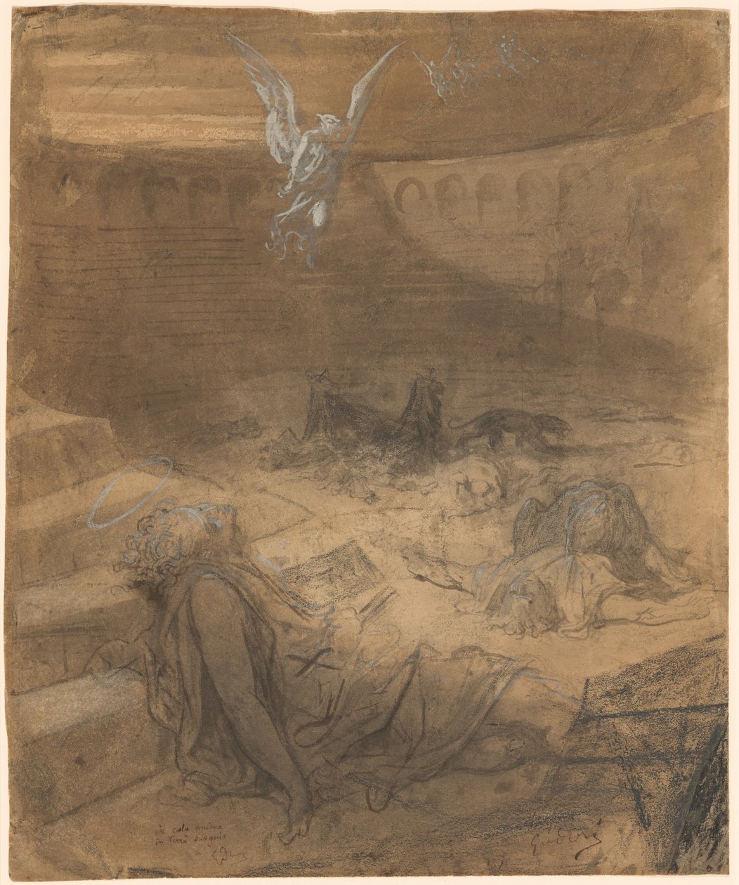 Kristne martyrer av Gustave Dore