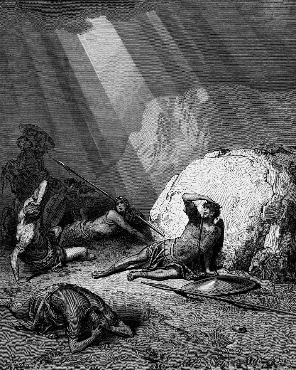Konvertering av St Paul på veien til Damaskus, 1865-1866 av Gustave Dore