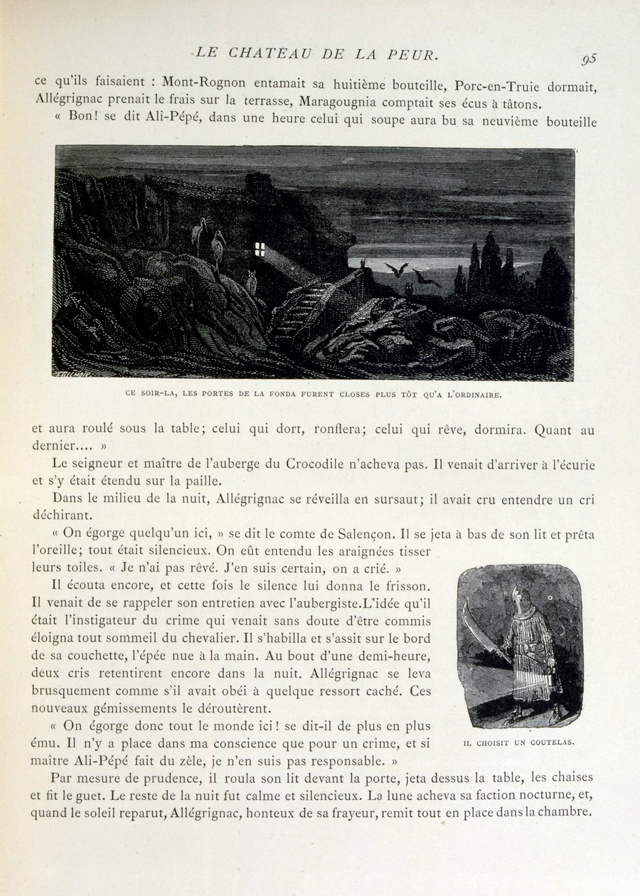 Croque-Mitaine; 1863 illustrasjon, av Gustave Dore (1832 – 1883); Fransk kunstner, grafiker, illustratør. Croque-Mitaine (The bogeyman) en ondsinnet karakter presentert for barn for å skremme dem og dermed gjøre dem klokere. av Gustave Dore