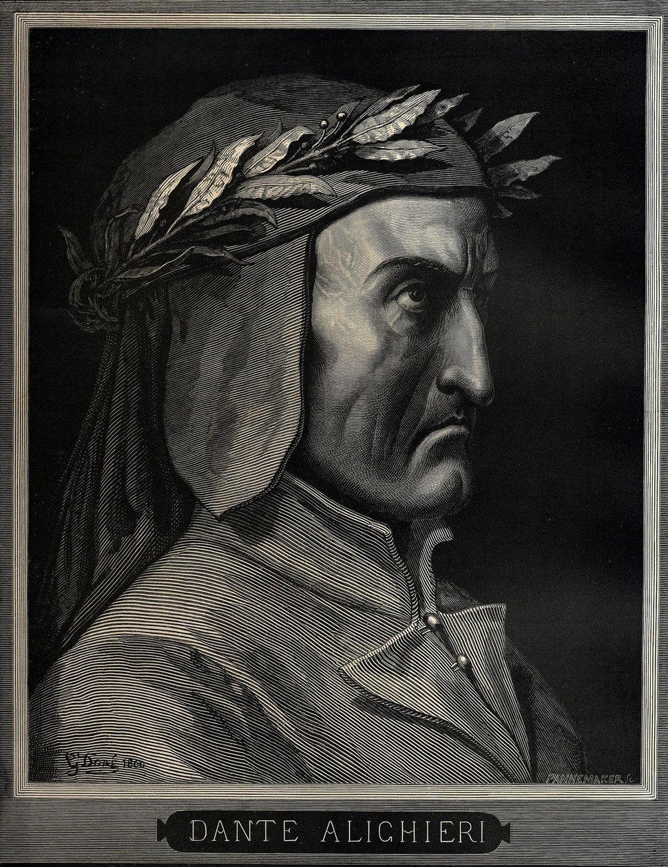 Dante Alighieri 1265-1321, 1860 av Gustave Dore