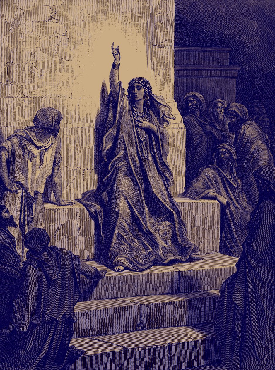 Deborahs triumfsang av Doré. - Bibelen av Gustave Dore