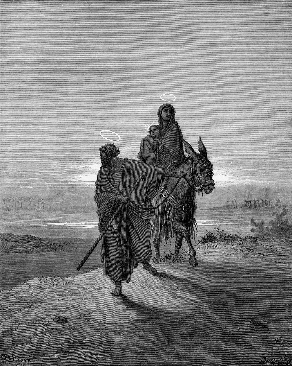 Fly til Egypt av Gustave Dore