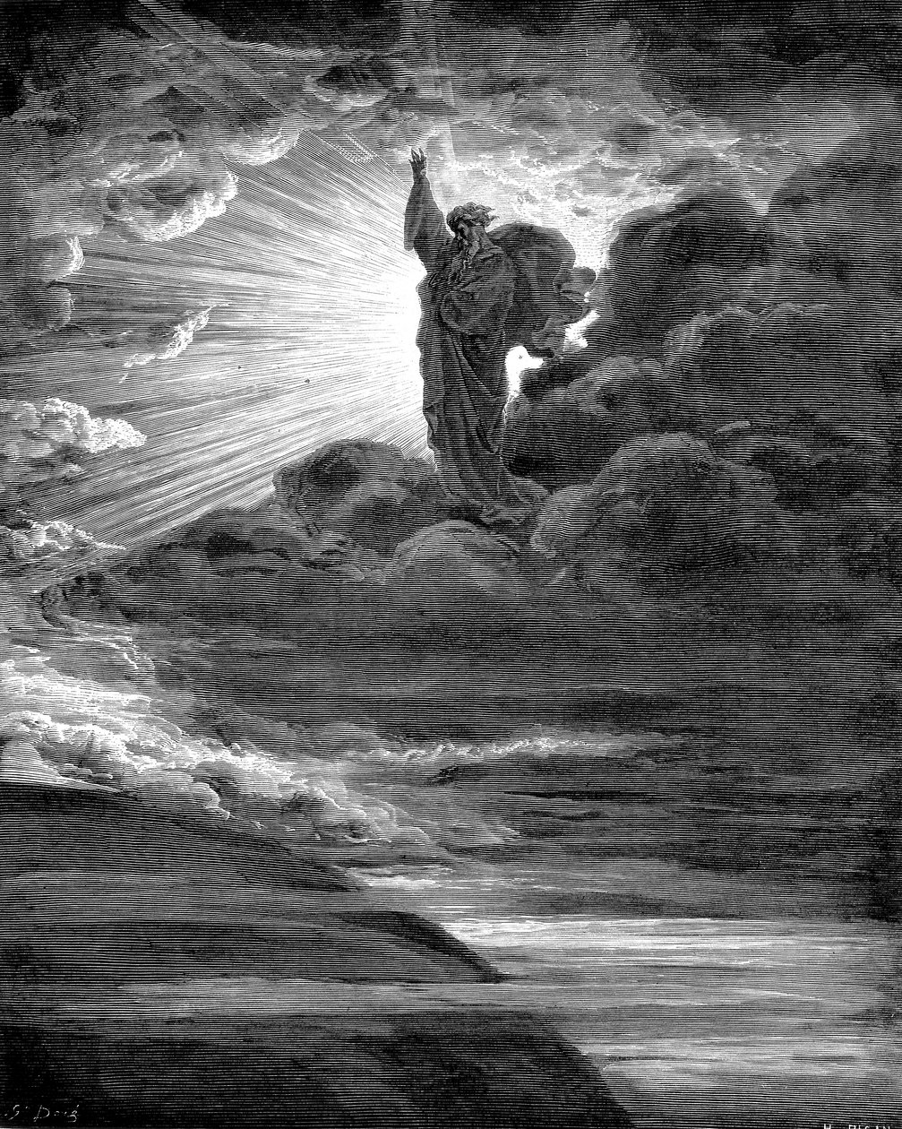 Gud skaper lys, 1866 av Gustave Dore