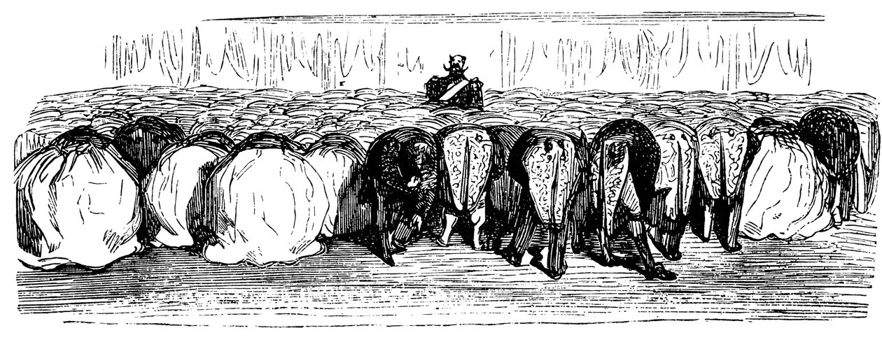 Det hellige Russlands historie. En flott ball i Vinterpalasset, 1854. av Gustave Dore