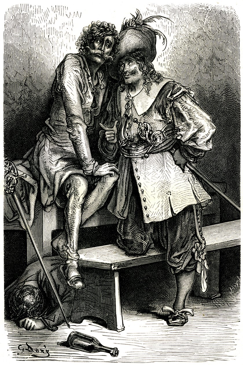 Illustrasjon for kaptein Fracasse av Gustave Dore