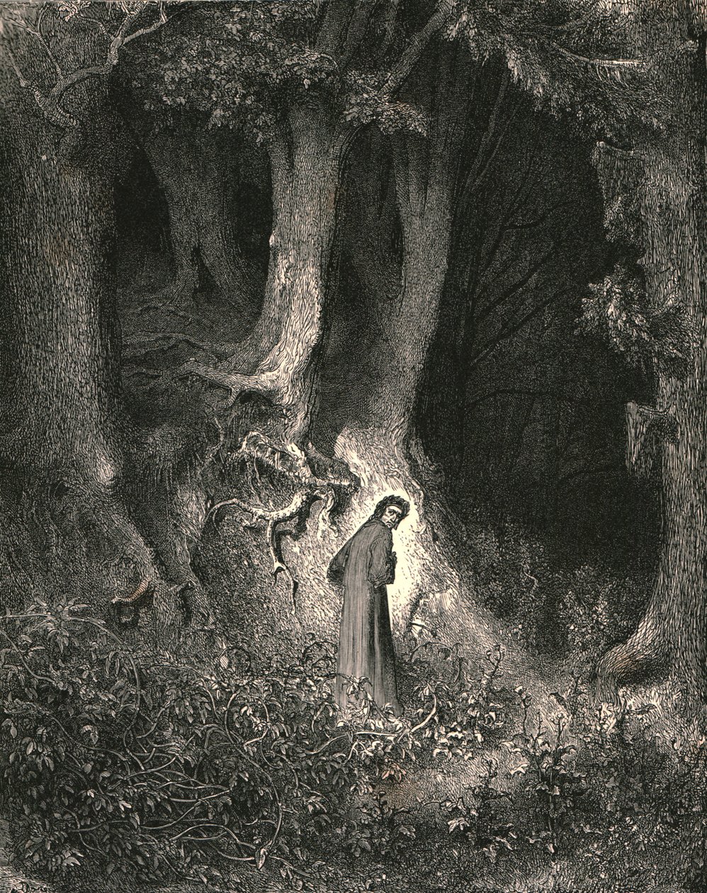 Midt i dette vårt jordiske liv, ca 1890. av Gustave Dore