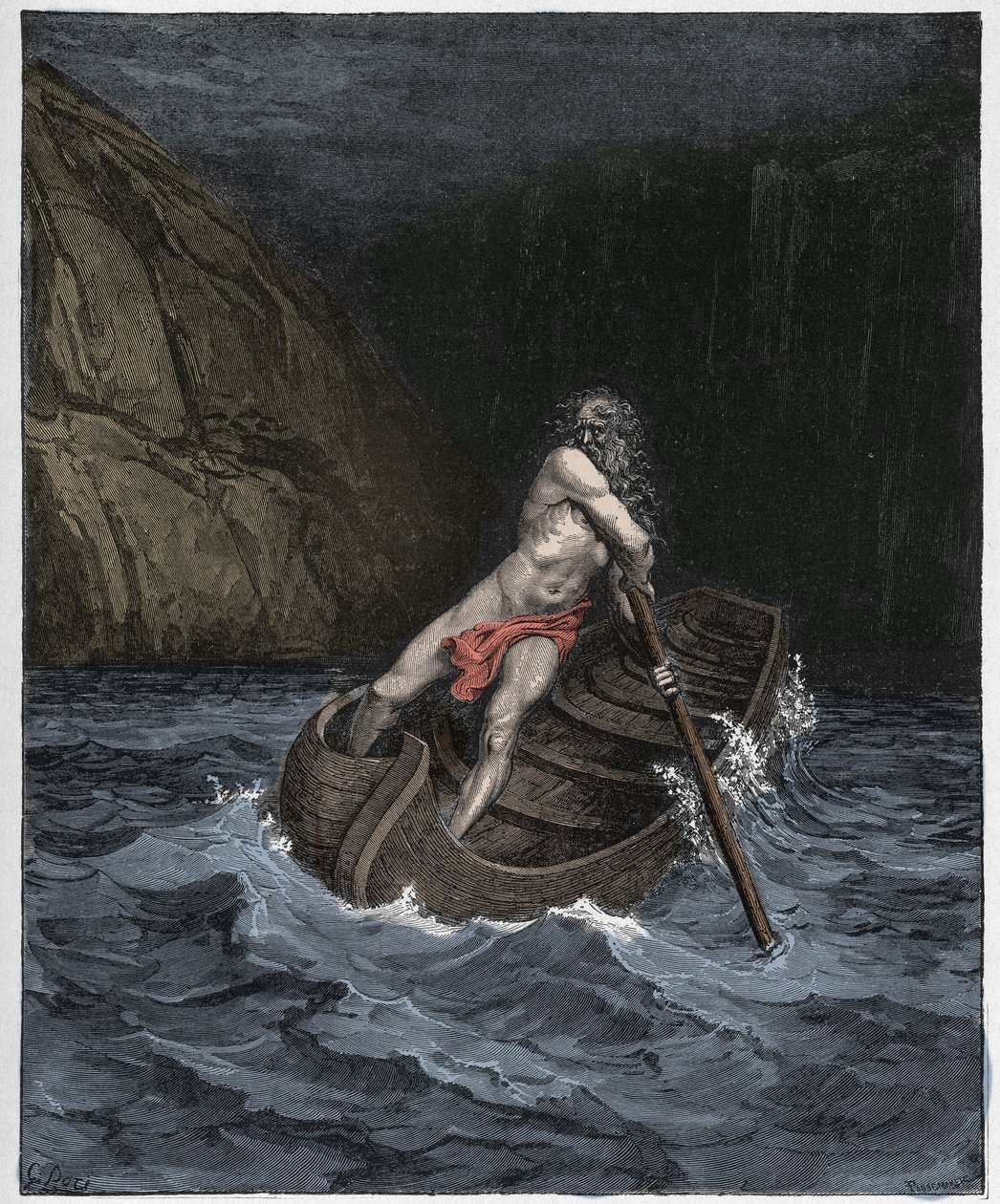 Helvete, sang 3: Charon av Gustave Dore