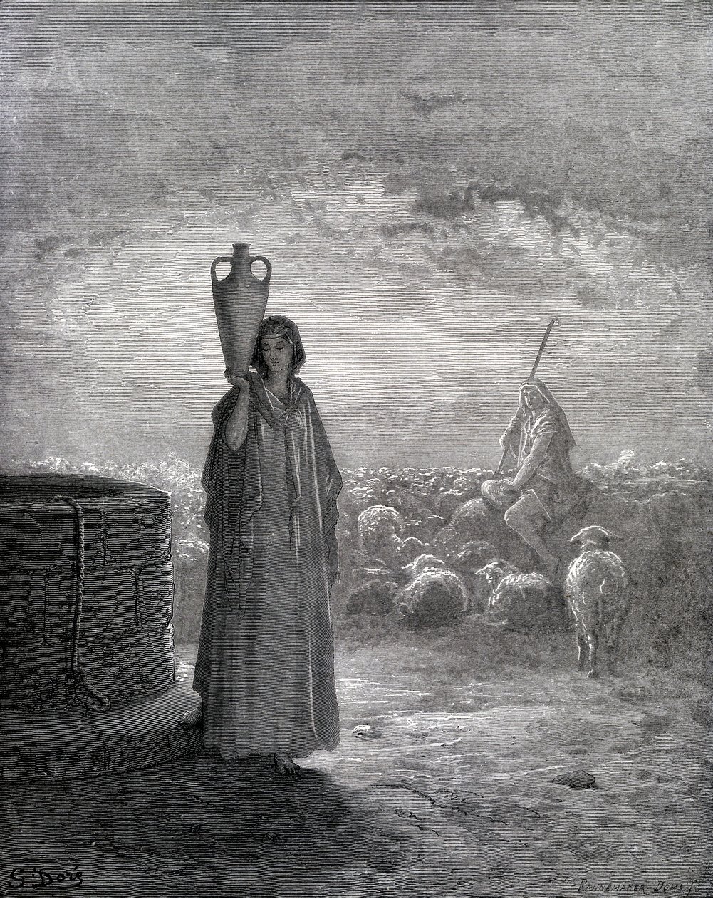 Jakob passet Labans småfe av Gustave Dore