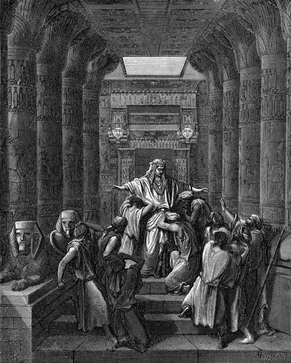 Joseph blir gjenforent med brødrene sine av Gustave Dore