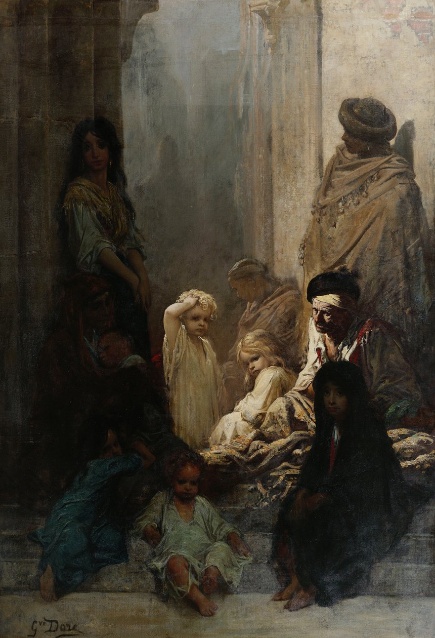 La Siesta - Suvenir fra Spania, 1868 av Gustave Dore
