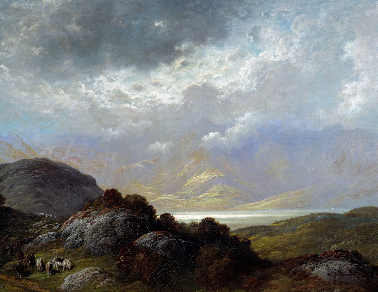 Landskap i Skottland Maleri av Gustave Dore (1832-1883) Caen fra 1800-tallet, Museum of Fine Arts av Gustave Dore
