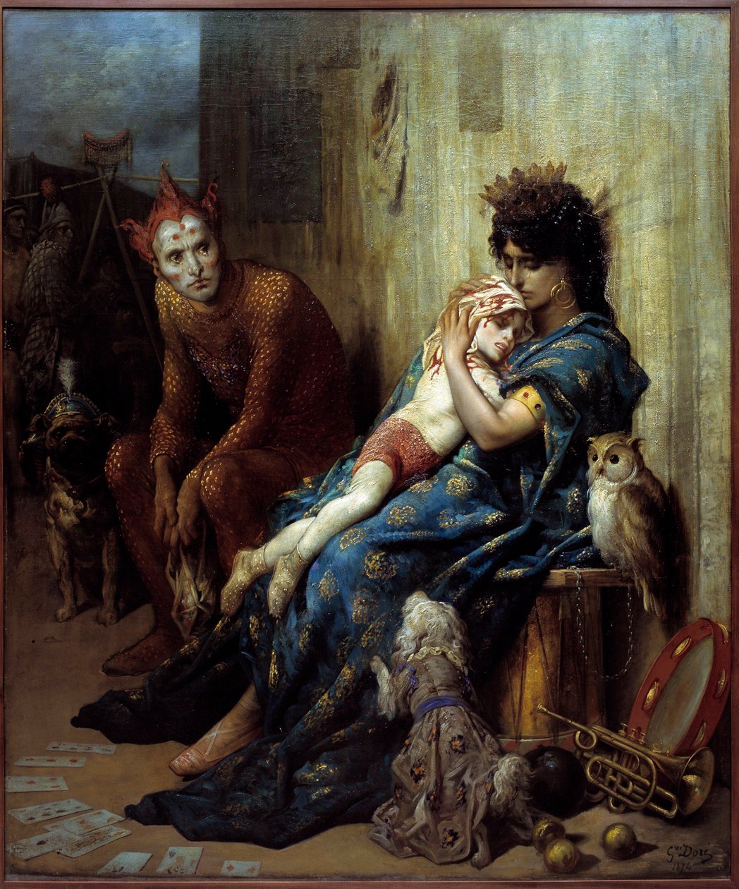 Les Saltimbanks-maleri av Gustave Dore (1832-1883) av Gustave Dore