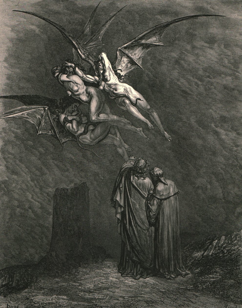 Merk du hver forferdelige Erynnis, c1890. av Gustave Dore