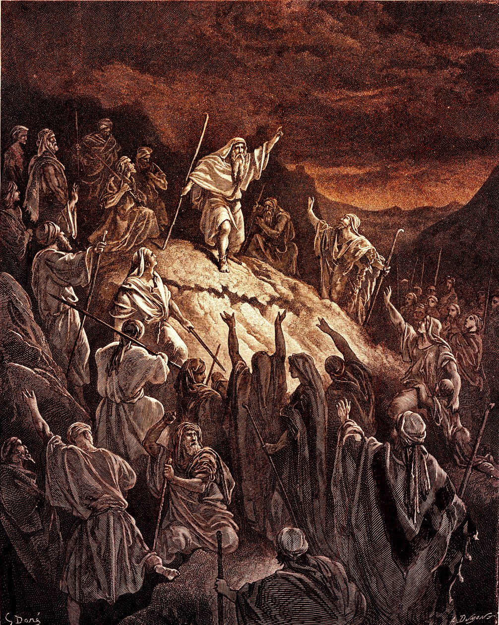 Mattathias appellerer til de jødiske flyktningene av Doré - Bibelen av Gustave Dore