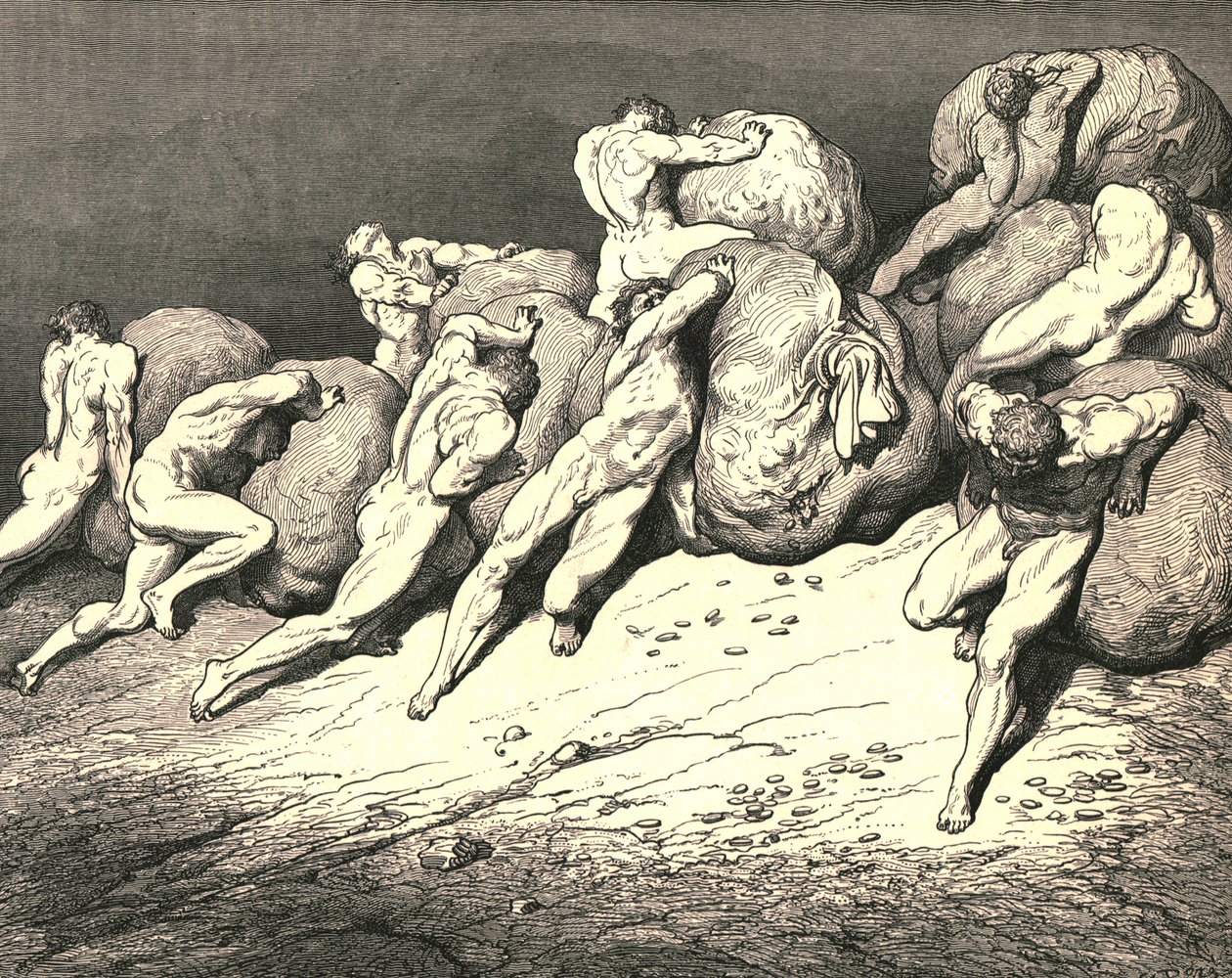 Ikke alt gullet, som er under månen eller noen gang har vært, c1890. av Gustave Dore