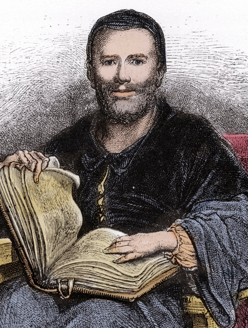 Portrait of Rabelais - illustration from 