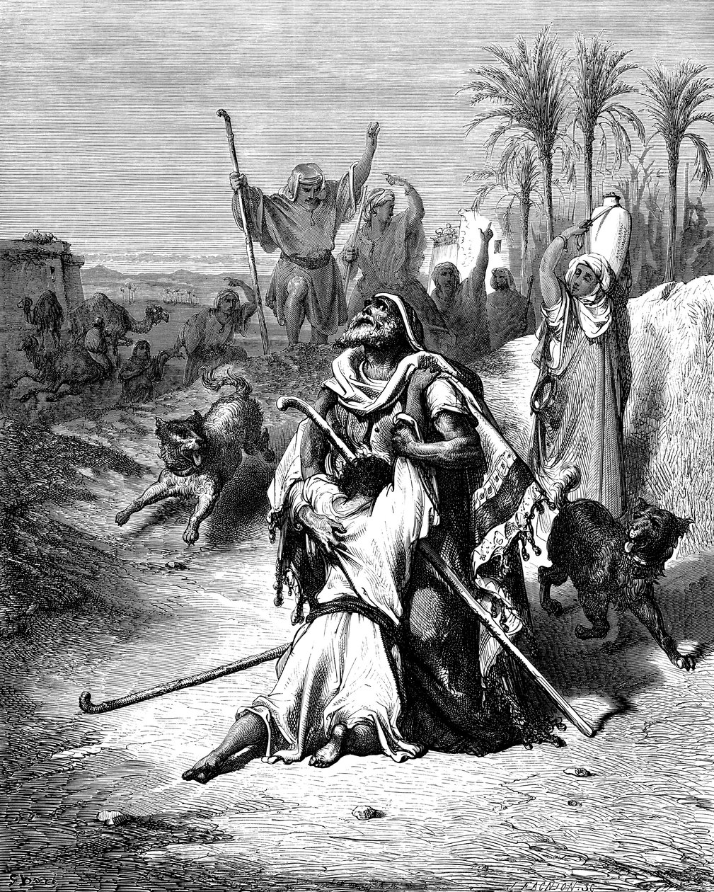 Return of the Prodigal Son, 1865-1866 av Gustave Dore