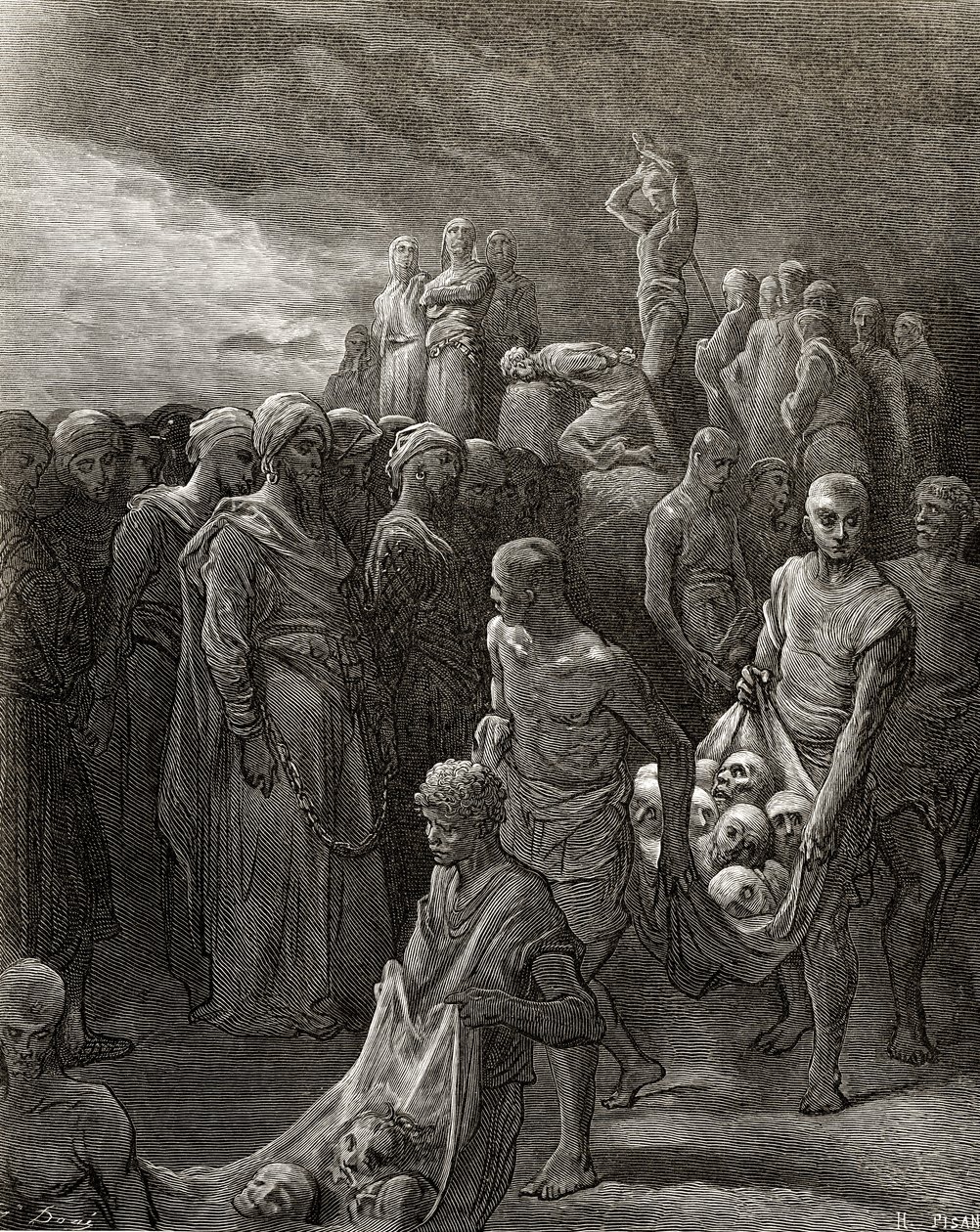 Richard I (1157-99) Løvehjerte massakrer fanger i represalier, illustrasjon fra 