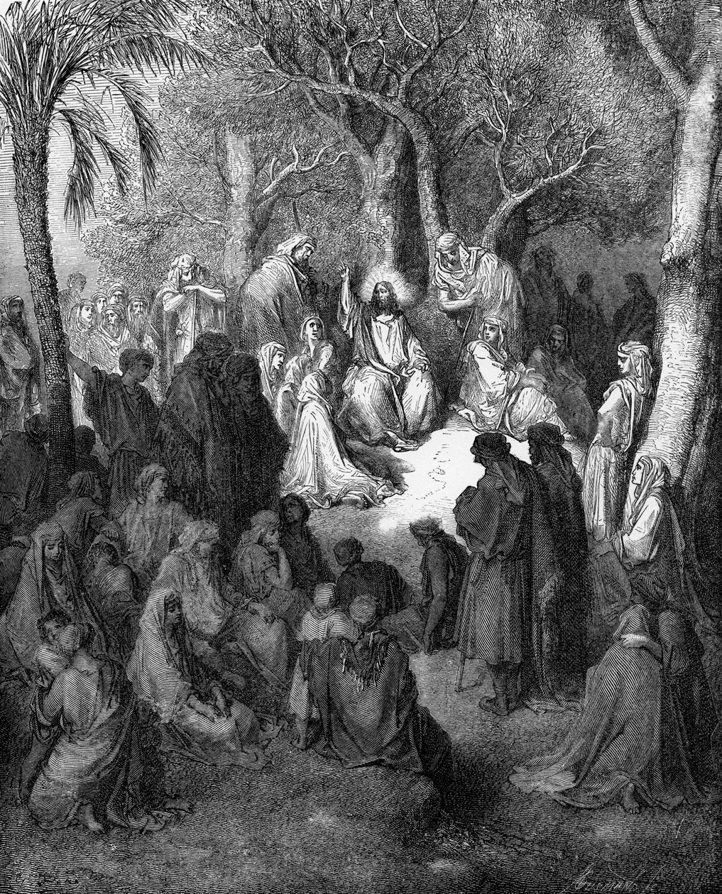 Bergpreken av Gustave Dore