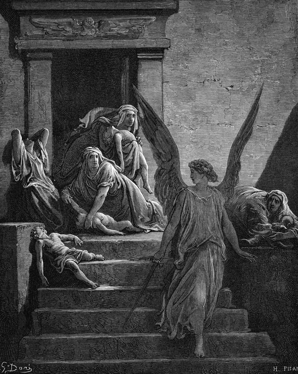 Egypts syv plager, 1866 av Gustave Dore