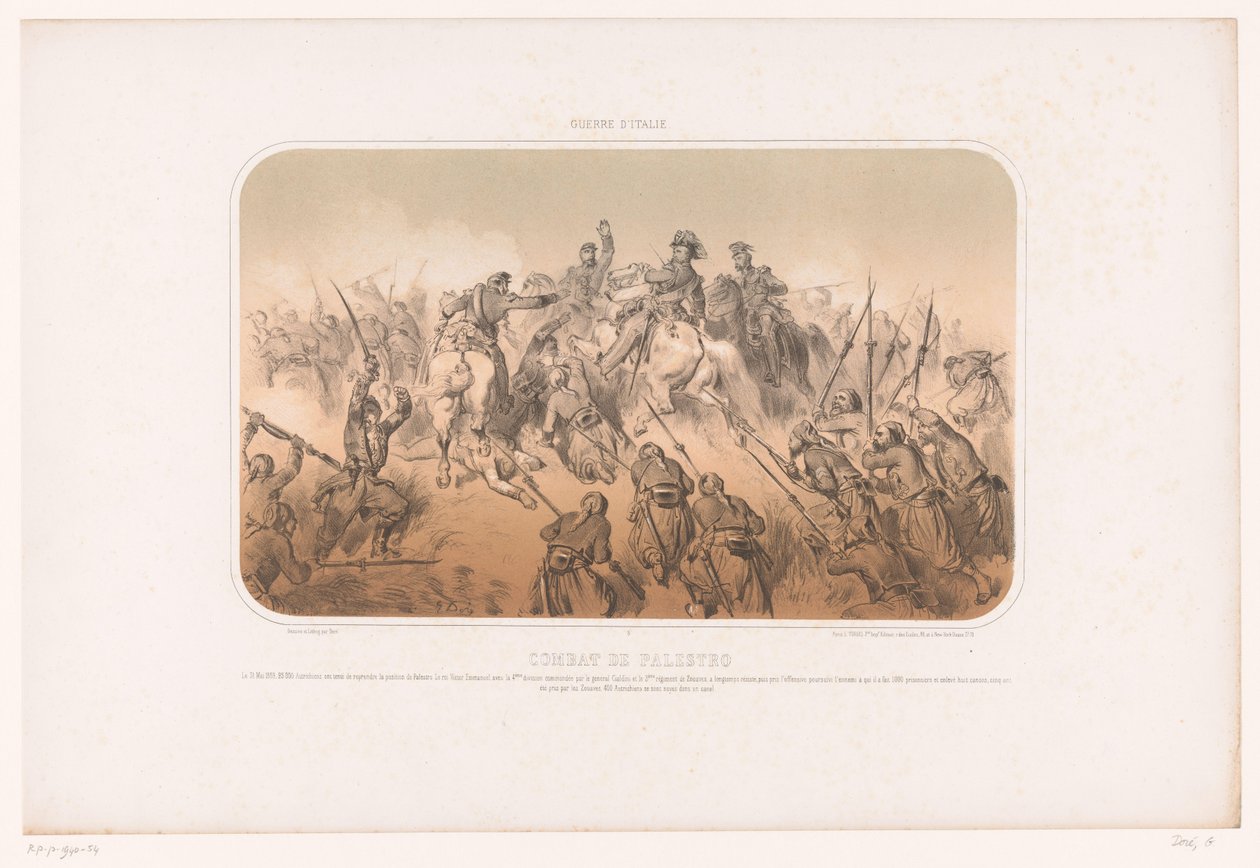 Slaget ved Palestro Combat de Palestro (tittel på objekt) Italiensk kampanje (serietittel) Guerre d