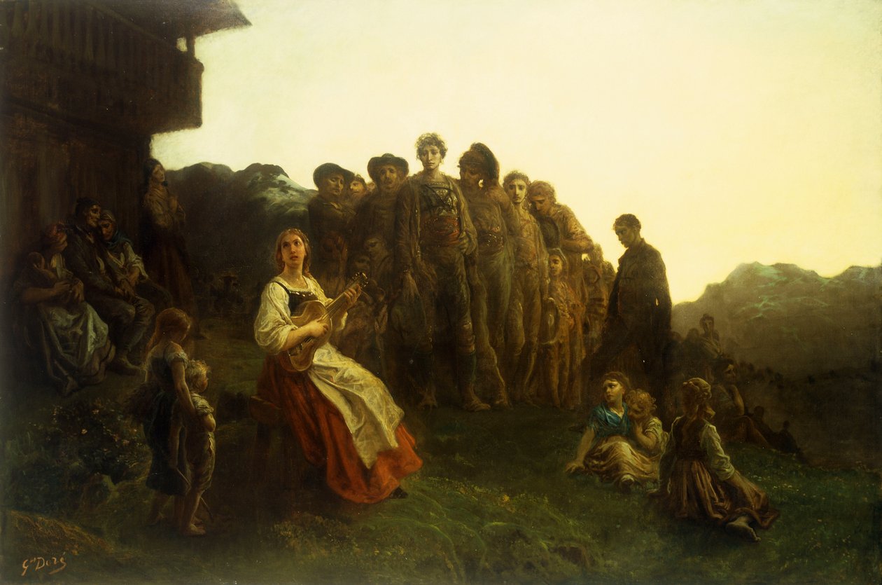 Balladeeren av Gustave Dore