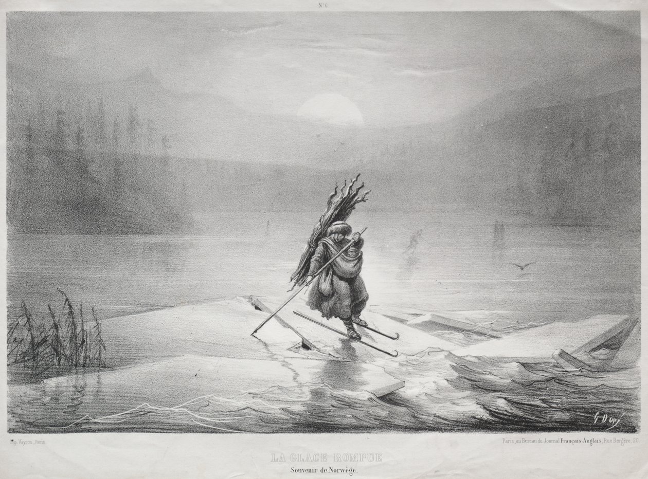 The Breaking Ice, Suvenir of Norway av Gustave Dore