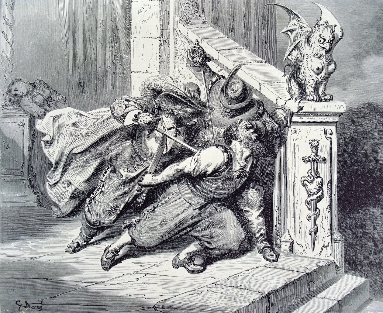 The Death of Bluebeard, illustrasjon for 
