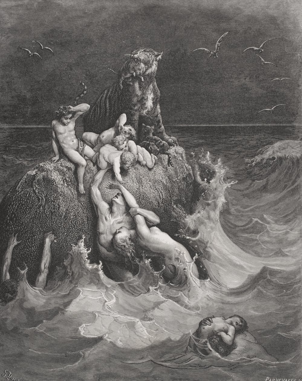 The Deluge, illustrasjon fra Dores 