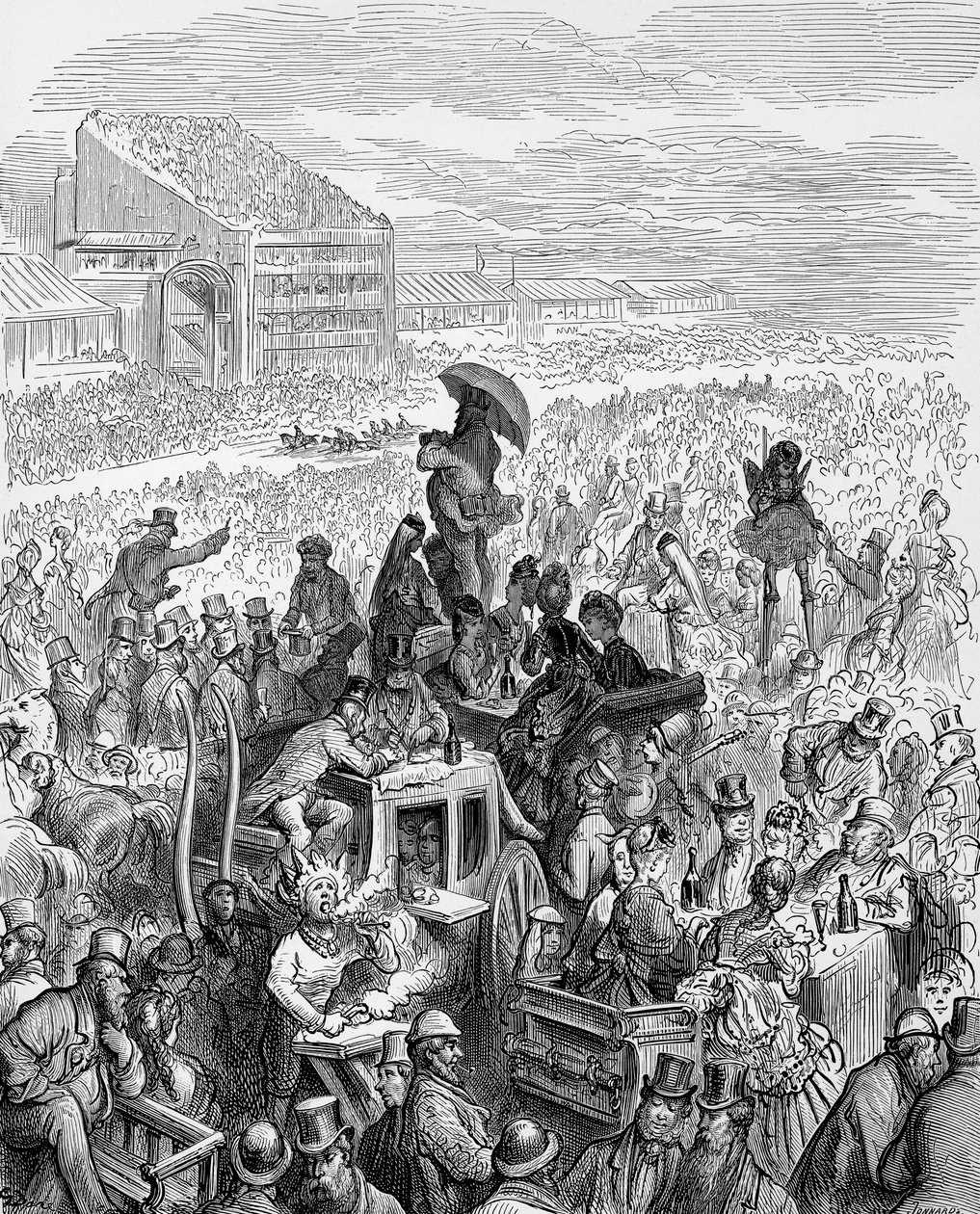 The Derby - At Lunch av Gustave Doré av Gustave Dore