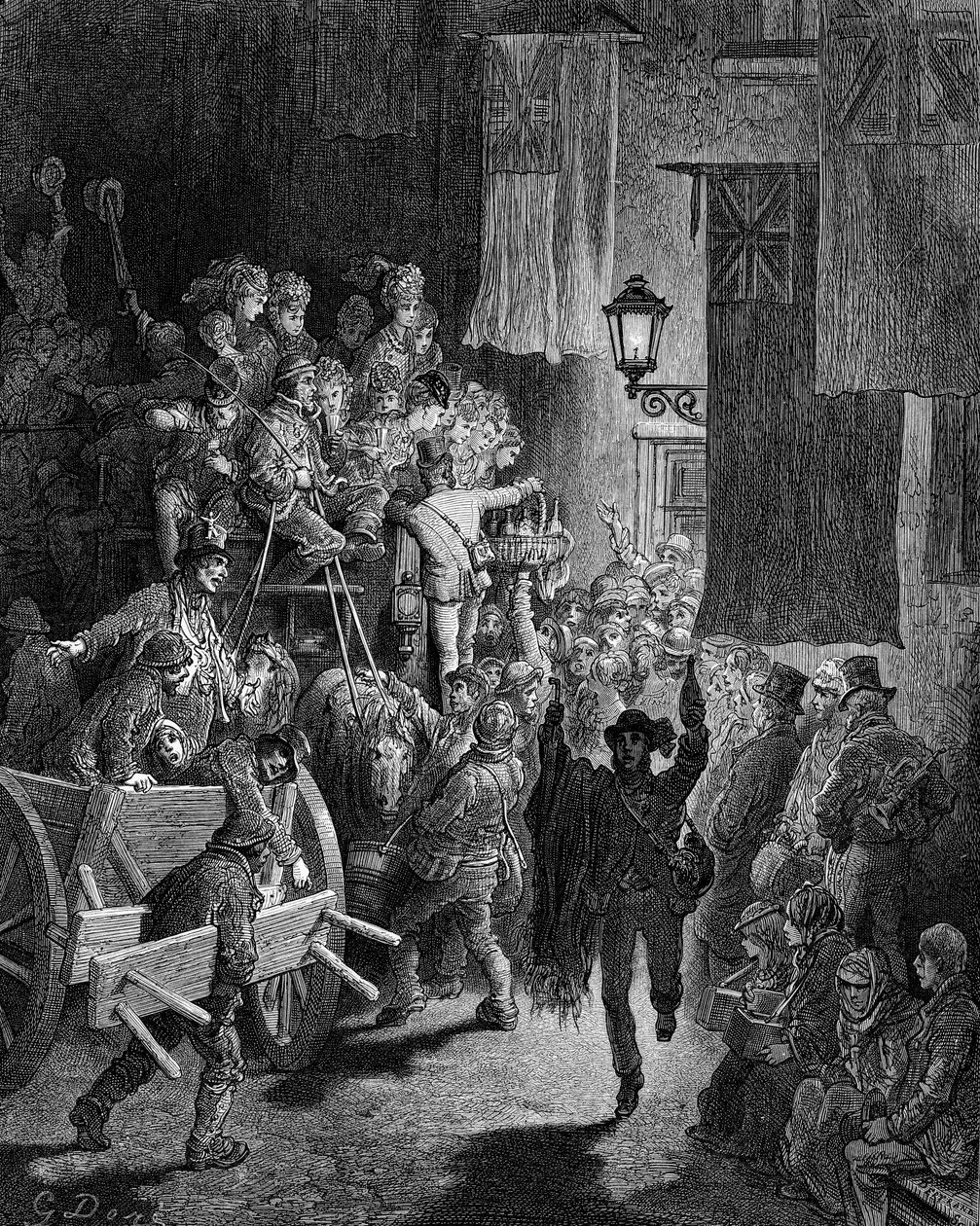 The Derby - Returning Home av Gustave Doré av Gustave Dore