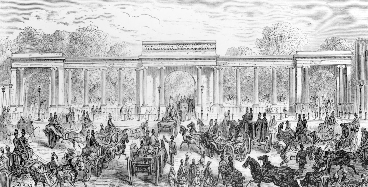 Inngangen til Hyde Park, fra 