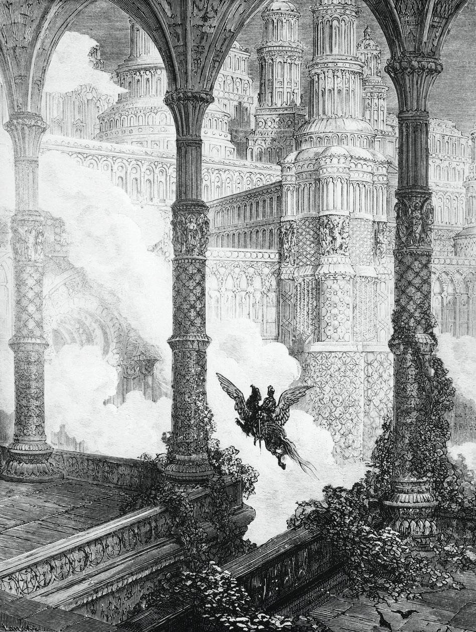 The Frenzy of Orlando av Gustave Dore