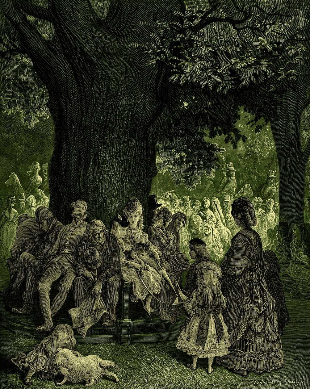 The Great Tree - Kensington Gardens av Gustave Doré av Gustave Dore