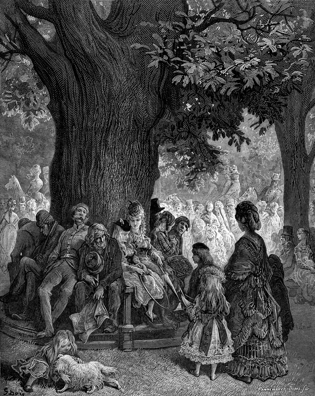 The Great Tree - Kensington Gardens av Gustave Doré av Gustave Dore